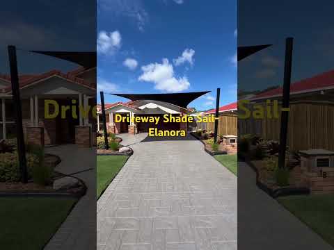 Single Driveway Shade Sail