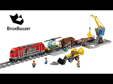 Vidéo LEGO City 60098 : Le train de marchandises rouge
