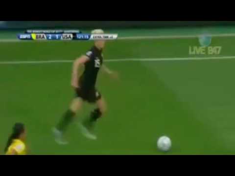 Rampone forces giveaway that leads to Wambach WWC goal