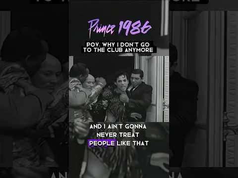 Prince getting thrown out of a party in 1986