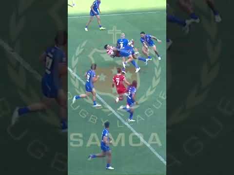 WHAT A HIT!!! Junior Paulo goes BANG 🤯🏉 | NRL | Pacific Championship 2025 | Samoa 🇼🇸 vs Tonga 🇹🇴