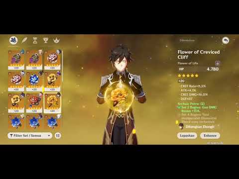 BUILD F2P ZHONGLI 100K++ BURST. NO FOOD. SUPER NUC!!!!