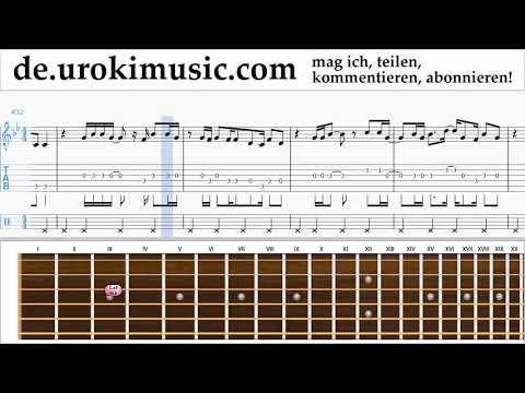 Gitarre Lernen Major Lazer & DJ Snake - Lean On Tabulatur Teil#2 um-i995