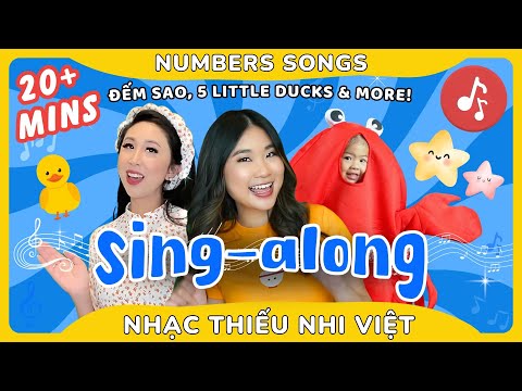 🎶  Sing-Along Song Collection for Kids & Toddlers | Vietnamese Songs About Numbers (Bé Học Đếm)