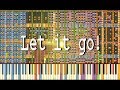 [Black MIDI] Synthesia: "Let it go!" | 250000 Notes ...