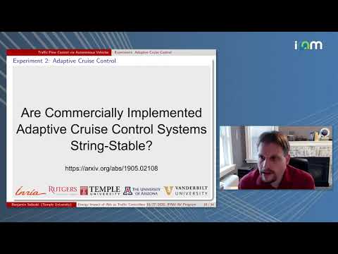 Benjamin Seibold: "Energy Impact of Automated Vehicles used as Sparse Traffic Controllers"