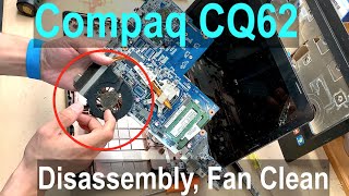 Compaq CQ62: How to Disassemble or Clean Fan