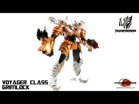 Video Review of the Transformers Age of Extinction: Voyager Class Grimlock