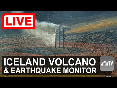 🔴 Live Now: 24/7 Iceland Volcano Watch (Multi-cams)