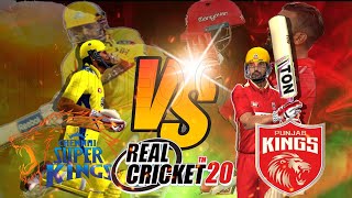 CSK vs PBKS - Chennai Super Kings vs Punjab Kings IPL Match 53 Highlights Real Cricket 20