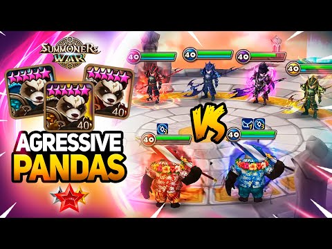 AGRESSIVE PANDA WARRIORS in Summoners War