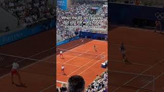 What it’s like going to the Olympics #parisolympics2024 #tennismatch #frenchopen