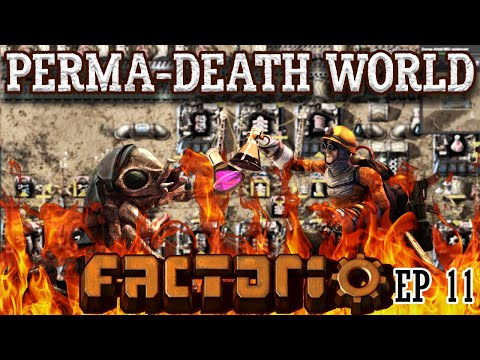 Fortifying the Base | FACTORIO: PERMA-DEATHWORLD - Ep 11