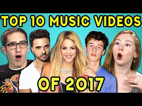 ADULTS REACT TO TOP 10 MUSIC VIDEOS OF 2017 (VEVO)