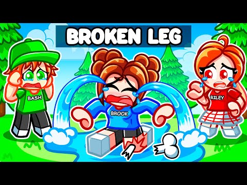 Brook BROKE Her LEG In Roblox Snapchat!