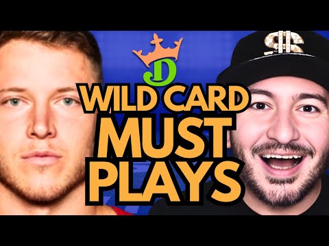 NFL DFS Wild Card Playoffs MUST PLAYS (DraftKings Highest ROI Lineups!) | NFL DFS Picks