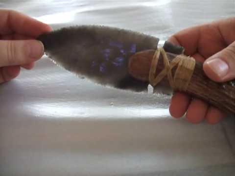 Knife review: prehistoric obsidian knife and dark ages scramasax