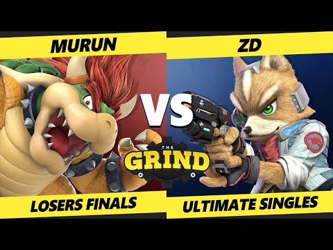 The Grind 212 Losers Finals - ZD (Fox) Vs. Murun (Bowser, K Rool) Smash Melee - SSBM