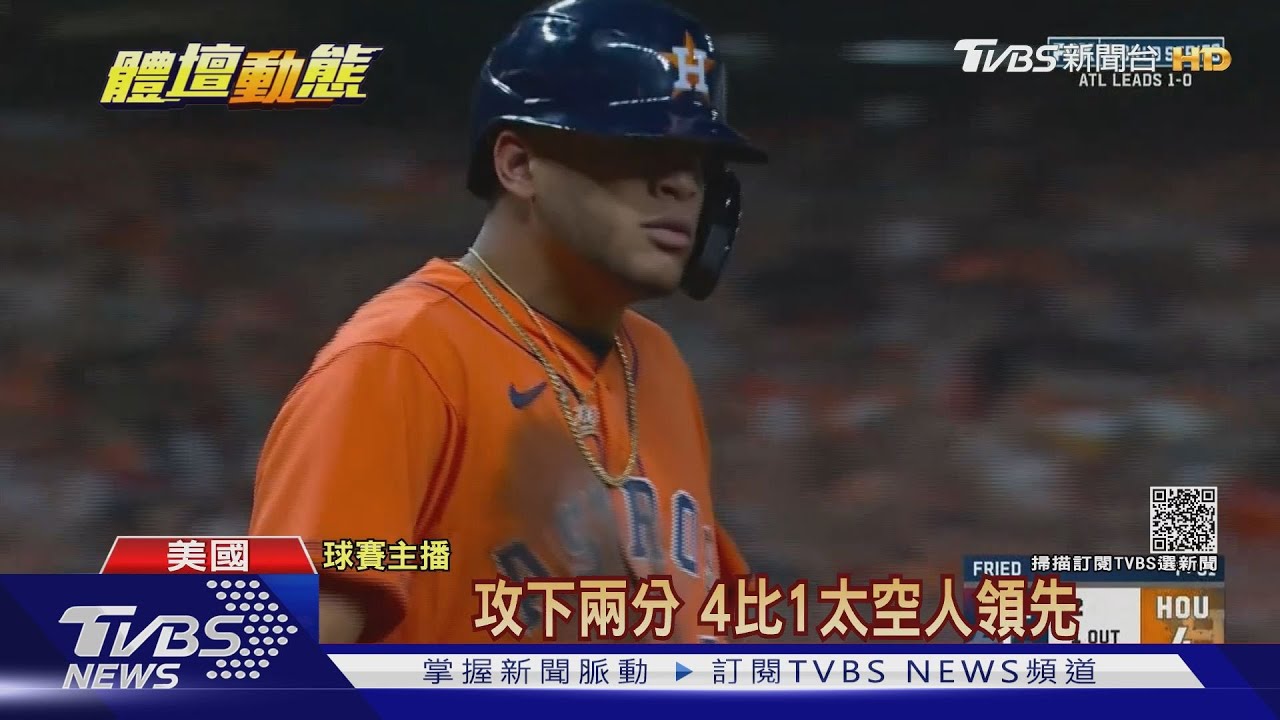 太空人火力復甦 世界大賽第二戰7比2勝勇士