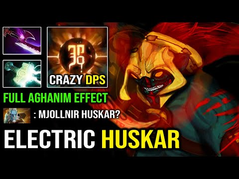 ELECTRIC Huskar Crazy LEVEL 30 Lightning Mjollnir + Full Aghanim Effect vs Hard Carry PL Dota 2