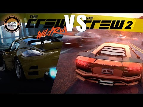 The Crew Wild Run vs. The Crew 2 - Split Screen Graphics Comparison (PS4 Gameplay)