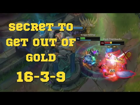 mid veigar season 13 - secret to get out of gold