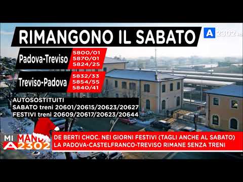 Mi Manda A2302 del 27 dicembre - Grandissimi tagli sulla Treviso-Padova nei festivi