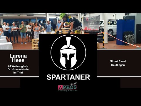 APROS Spartaner Event Reutlingen - Sportstory Trialfahrerin Larena Hees 5te der Weltrangliste
