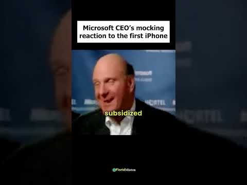 How Microsoft’s CEO Reacted to the iPhone in 2007 😐