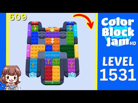 Color Block Jam Level 609 (1531) Solution Walkthrough
