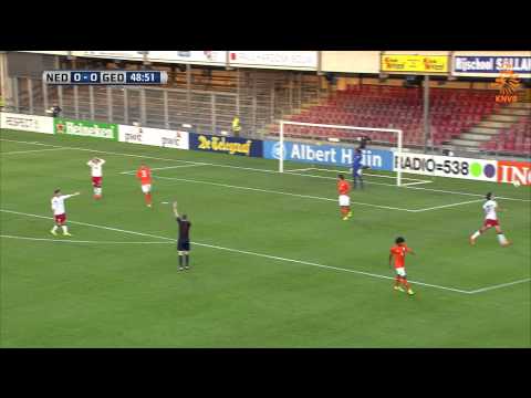 Highlights Netherlands (Youth) - Georgia 0-1 EC-qualification