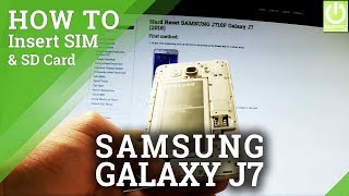 How to Install SIM and Micro SD in SAMSUNG Galaxy J7 (2016)
