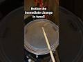 Floor tom ring too much And don’t have gaff tape or time to re-tune? Try this trick on the fly !