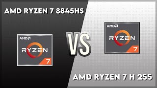AMD Ryzen 7 8845HS vs AMD Ryzen 7 H 255 Technical Comparison