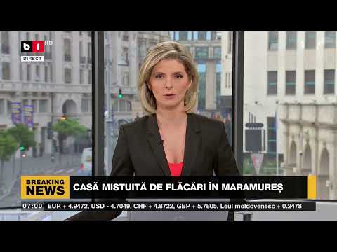 CASĂ MISTUITĂ DE FLĂCĂRI ÎN MARAMUREȘ.  Știri B1 _18 iunie 2022