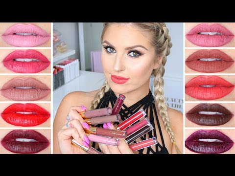 Lip Swatches & Review! ♡ Mellow Cosmetics Lipstick and Liquid Lip Paint Video