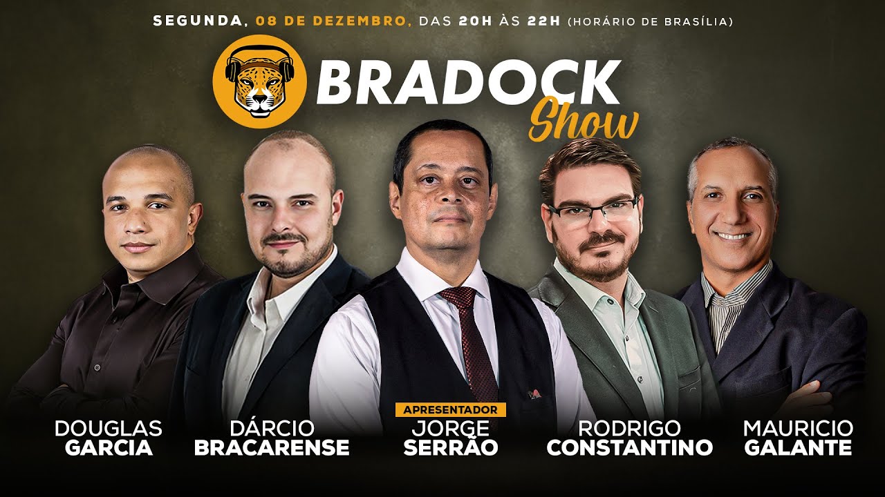 Bradock Show 08/12/25 - Serrão, Constantino, Dárcio Bracarense, Mauricio Galante e Douglas Garcia