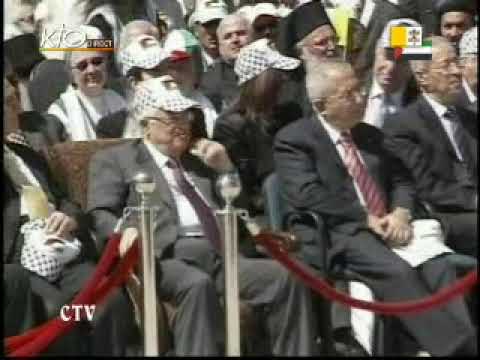 Messe sur la place de la Mangeoire à Bethléem