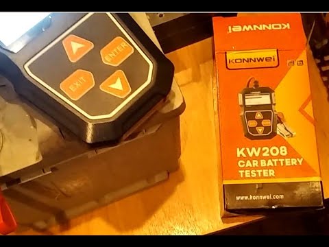 Тестер Konnwei KW208 + 8,5 летний аккум ZUBR 63а/ч 550А