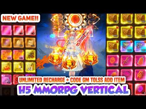 H5 MMORPG Vertical Server GM - Unlimited Recharge & Code GM