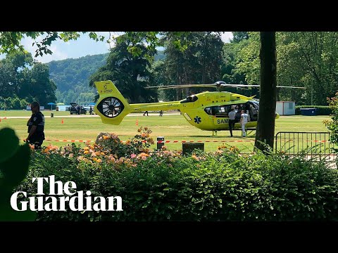 France knife attack: first responders arrive to scene where several children injured