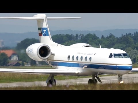 State of Kuwait Gulfstream V Take-Off at Bern Airport