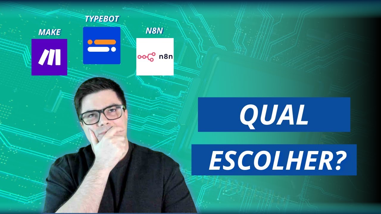 MAKE, N8N, TYPEBOT,  QUAL ESCOLHER PARA AUTOMAÇÃO COM IA?