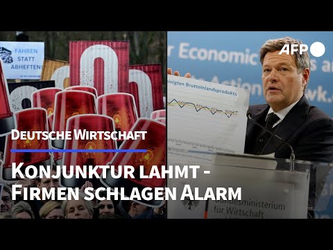 Konjunktur lahmt weiter - Wirtschaft schlägt Alarm | AFP