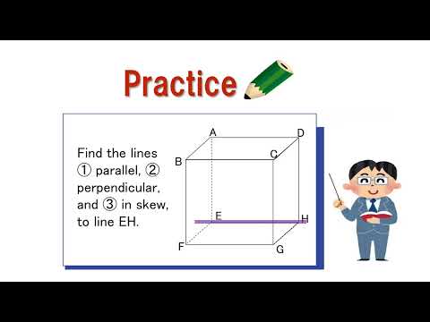 中1＿立体と空間図形＿ねじれの位置関係（英語版）