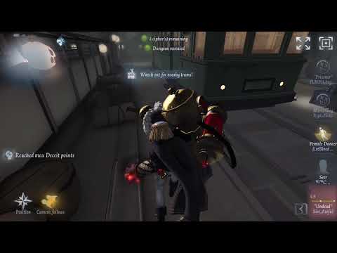 Identity V One-shot - 360 shockwave no scope super MLG PG 18+ Cobra rank on Eversleeping's tram