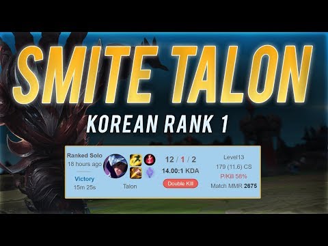 The Korean Rank 1 has a new Strategy! | Smite Talon Mid (Knight8)