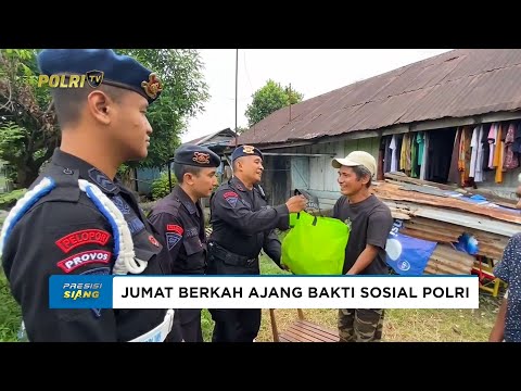 SATBRIMOB POLDA SUMUT LAKSANAKAN BAKTI SOSIAL MELALUI JUMAT BERKAH