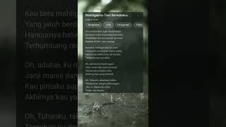 Download lagu lirik mahligai dari air mataku #shorts #liriklagu #laguviral mp3