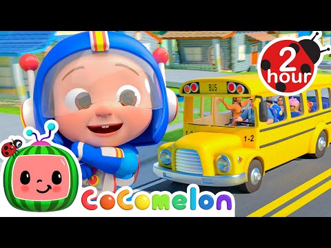 Wheels on the Bus (Halloween 2025) 🎃 CoComelon Nursery Rhymes and Kids Songs | After School Club